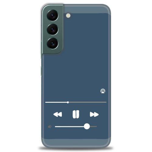 Samsung Galaxy S22 Kılıf HD Baskılı Kılıf - Müzik Çalar + Tam Ekran Koruyucu