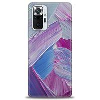 Xiaomi Redmi Note 10 Pro Kılıf HD Baskılı Kılıf - Purple + Tam Ekran Koruyucu