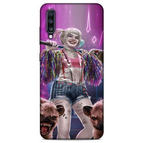 Samsung Galaxy A70s Uyumlu Kılıf Harley Quinn (35) Fit Design Kılıf Lavanta pembesi