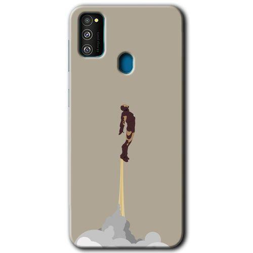 Samsung Galaxy M21 Kılıf HD Desen Baskılı Arka Kapak - İronman-Airport