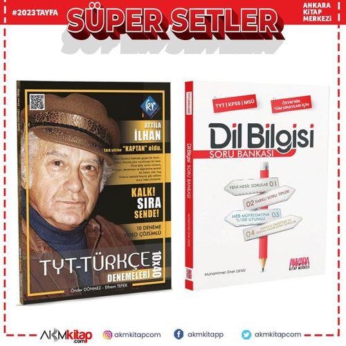 KR Akademi TYT Türkçe Deneme ve AKM Dil Bilgisi Soru Bankası Seti 2 Kitap