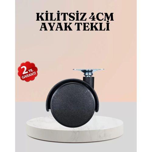 4 Cm Çap Kilitsiz Tekerlek Ayağı Tekli Hafif Mobilyalar İçin
