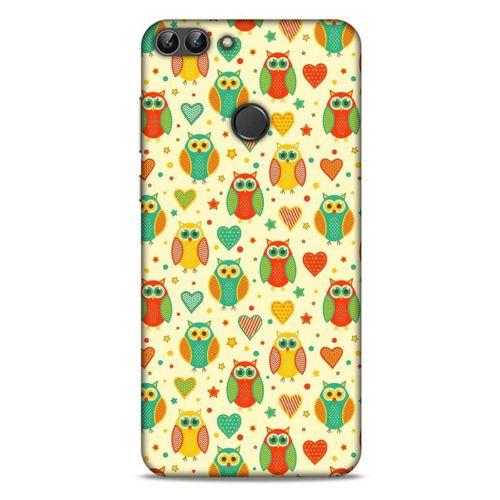 Baykuşlar (18) Desenli Silikon Kapak Telefon Kabı Huawei Psmart Kılıf