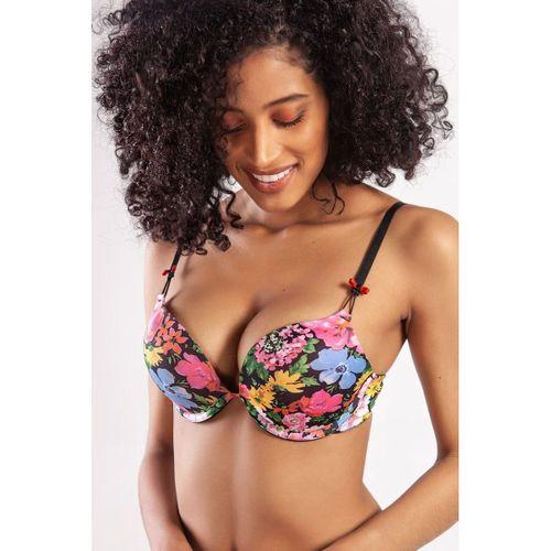 Garden Heavy Push Up Bra, Siyah Konforlu Ve Şık Sütyen