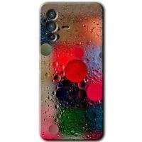 MRCİLETİSİM Vivo V23 5G Kılıf HD Desen Baskılı Arka Kapak+Temperli Cam - Wet Bubbles