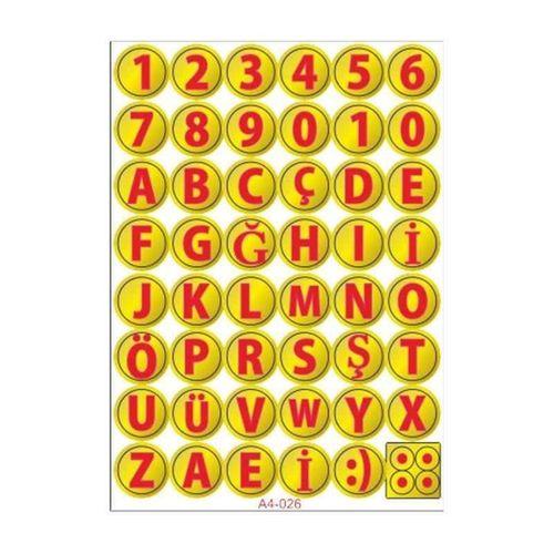 SEVGENT A4 Sticker 026 Tek Paket Çoklu