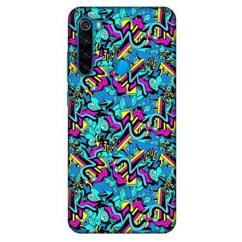 Graffitix (30) Desenli Silikon Kapak Xiaomi Redmi Note 8 Kılıf