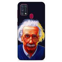 Samsung Galaxy M31 Kılıf Almanya (37) Silicone Cover Einstein