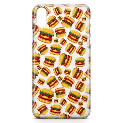 Apple iPhone XR Kılıf Hamburger Arka Kapak Koruma Desenli Full Koruyucu