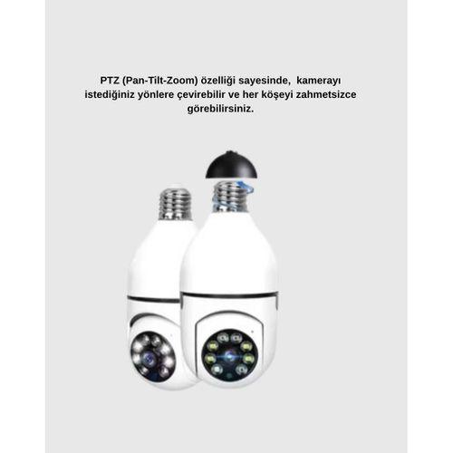 Akıllı Duylu 360° Güvenlik Kamerası – Ptz Özellikli, Uzaktan Kontrollü Akıllı Kamera