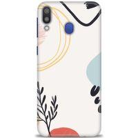 Samsung Galaxy M20 Kılıf HD Baskılı Kılıf - Siyah Dal + Tam Ekran Koruyucu