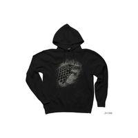 Game of Thrones House Stark Wolf Sigil Siyah Kapşonlu Sweatshirt Hoodie