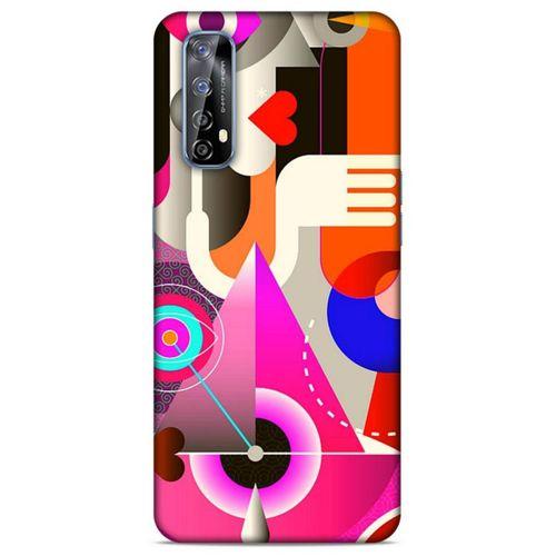 Lopard Huawei P Smart 2021 Uyumlu Kılıf Soyut Sanat (17) Baskılı Tasarım Kılıf
