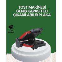 2000 Watt Teflon Tost Makinesi – Geniş Plaka, Ayarlanabilir Isı, Kolay Temizlik