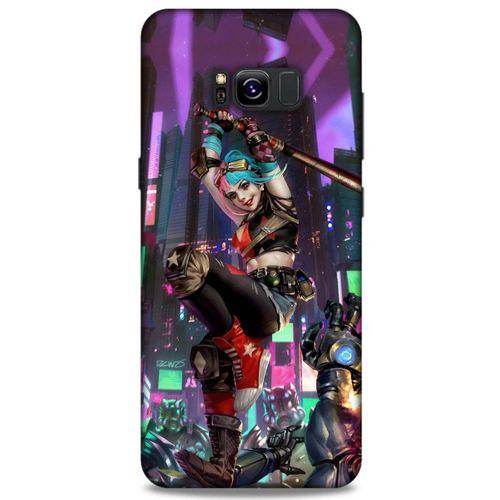 Samsung Galaxy S8 Plus Uyumlu Kılıf Harley Quinn (29) Arka Koruma Kılıfı Koyu haki