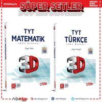 3D Yayınları TYT Matematik ve Türkçe Soru Bankası Seti 2 Kitap