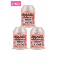 3 Adet Altınbaşak Oya ve Dantel İpi 20 gr - Royaleks - No: Ş.BEYAZ