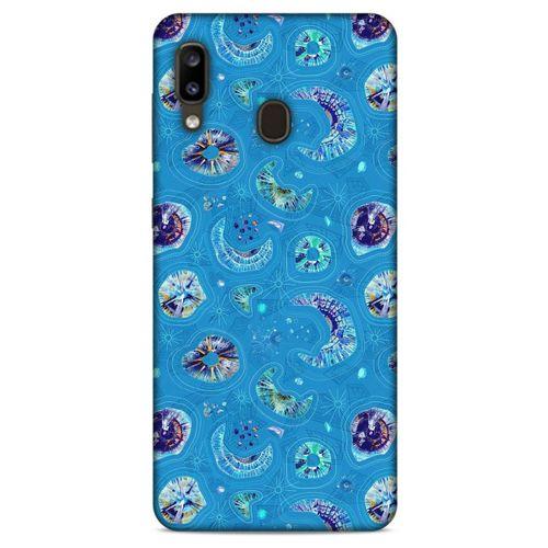 Samsung Galaxy A20 Kılıf Baskılı Özel Seri Taşlı (44) Tough Armor Kılıf