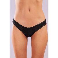 Golshan Glorin Mini Slip, Kadın Dantel Kenarlı Micro Siyah Külot