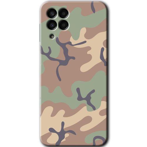 Galaxy M33 Kılıf HD Desen Baskılı Arka Kapak - Kamuflaj 29 + Kırılmaz Cam