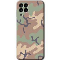 Galaxy M33 Kılıf HD Desen Baskılı Arka Kapak - Kamuflaj 29 + Kırılmaz Cam