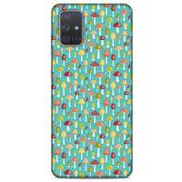Frutix Mantar 01 Samsung Galaxy A71 Kılıf Desenli Silikon