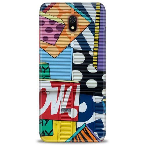 Xiaomi Redmi 8A Kılıf HD Baskılı Kılıf - Grafiti + Tam Ekran Koruyucu