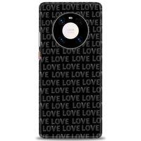 Huawei Mate 40 Pro Kılıf HD Baskılı Kılıf - Black Love + Tam Ekran Koruyucu