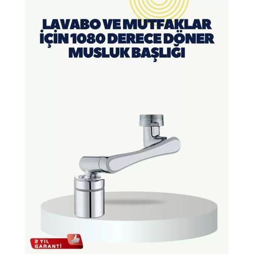 Çok Yönlü Dönebilen Musluk Başlığı 2 Fonksiyonlu Su Akışı