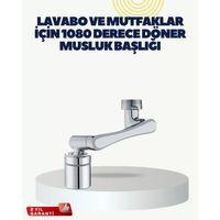 Çok Yönlü Dönebilen Musluk Başlığı 2 Fonksiyonlu Su Akışı