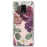Xiaomi Redmi Note 9s Kılıf Romantik Güller Arka Kapak Koruma Desenli Full Koruyucu