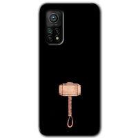 BeRa Aksesuar Xiaomi Mi 10T Pro Kılıf Baskılı Kapak - Thor Çekiç +Tam Kaplayan Mat Seramik