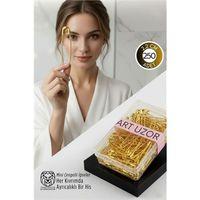 Gold Mini Çengelli İğne Seti 250 Adet - 2.2 cm Paslanmaz Metal Tasarım, Hobi ve Terzi Aksesuarı