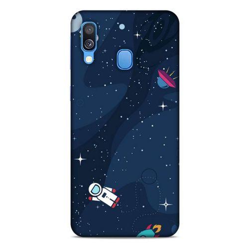 Samsung Galaxy A40 Uyumlu Kılıf Mavi Delisi (23) Ultra Koruma Kılıfı Nasa