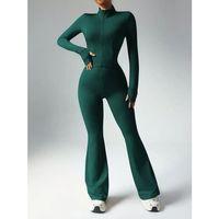 Kadın Uzun Kollu önden Fermuarlı Kısa Dalgıç Bluz Ve Pantolon Ikili Takım