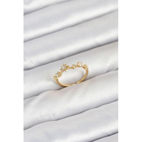 Pirinç Gold Renk Manifest Kadın Yüzük