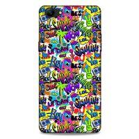 Graffitix (22) Desenli Silikon Kapak Oppo A79 Kılıf