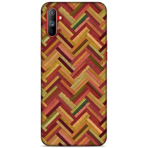 Lopard Oppo Realme C3 Uyumlu Kılıf Wood'X (40) Fit Silikon Kılıf Desenli