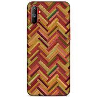 Lopard Oppo Realme C3 Uyumlu Kılıf Wood'X (40) Fit Silikon Kılıf Desenli