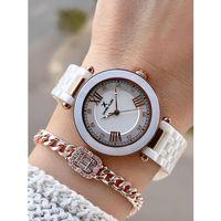 Daniel Klein Seramik Kordon Özel Tasarım 2 Yıl Garantili 3 Atm Kadın Kol Saati+Bileklik SR.14282.1