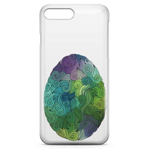 Apple iPhone 7 Plus Kılıf Tüylü Yumurta Arka Kapak Koruma Desenli Full Koruyucu