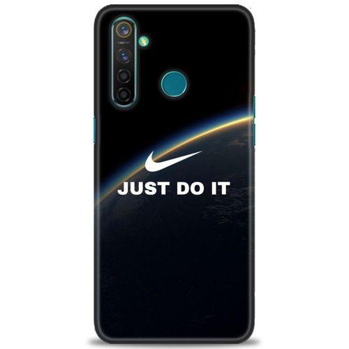 Realme 5 Pro Kılıf HD Baskılı Kılıf - Nike Dünya + Tam Ekran Koruyucu