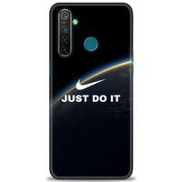 Realme 5 Pro Kılıf HD Baskılı Kılıf - Nike Dünya + Tam Ekran Koruyucu