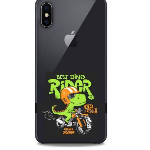 Zoologix (58) Apple iPhone XS Max Şeffaf Kılıf Silikon Desenli