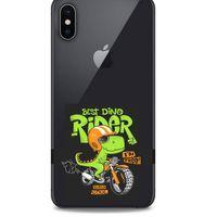 Zoologix (58) Apple iPhone XS Max Şeffaf Kılıf Silikon Desenli