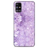 Mermer Desenli (16) Tema Kalın Kılıf Lila Samsung Galaxy M31s Kılıf
