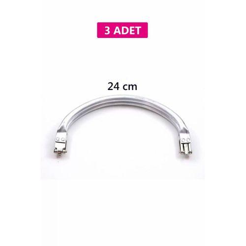 Gizli Metal Oval Çanta Bursu – 3 Adet - 24 cm - Metal Çanta Aparatı Çanta Aksesuarı