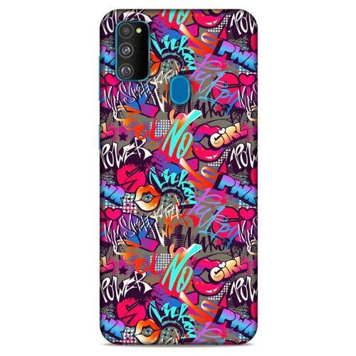 Graffitix (8) Desenli Silikon Kapak Samsung Galaxy M30s Kılıf