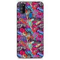 Graffitix (8) Desenli Silikon Kapak Samsung Galaxy M30s Kılıf