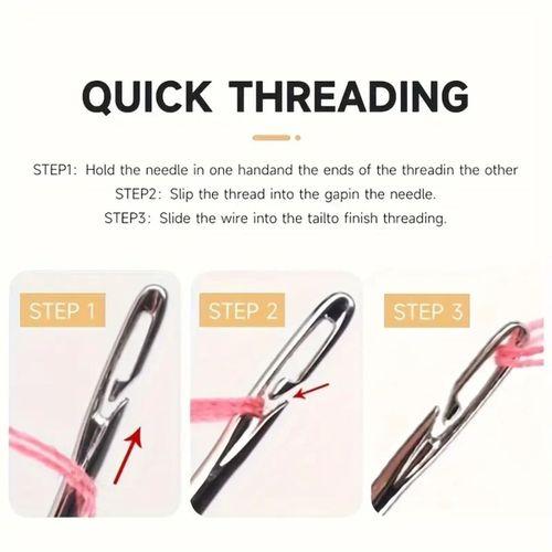 12  Kolay İplik Geçirilen İğne Seti